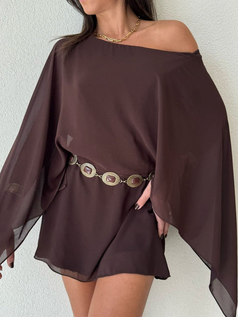 Macaquinho Melissa em Chiffon *Últimas Unidades em Oferta*