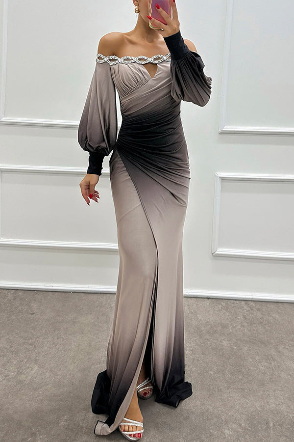 Julieta Gem Slit Dress
