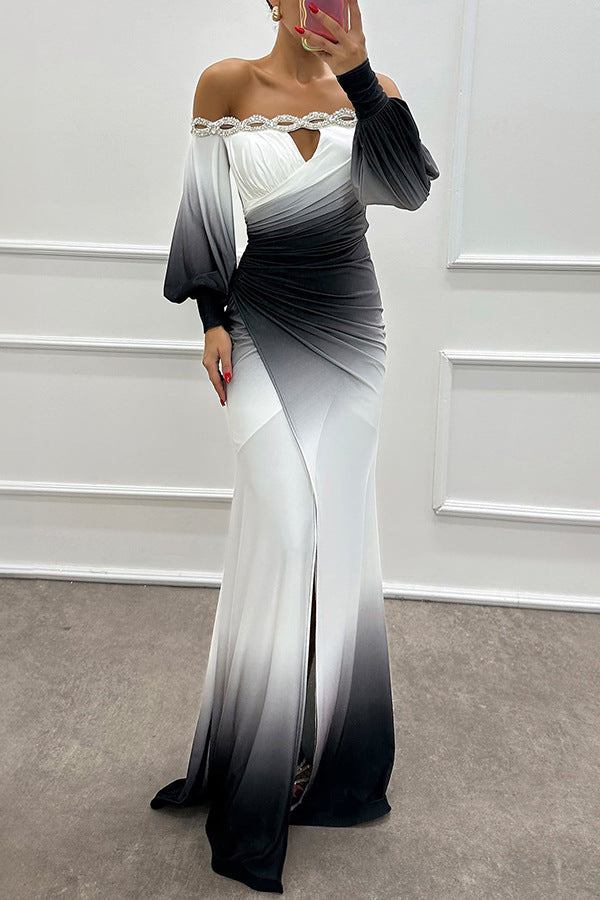 Julieta Gem Slit Dress