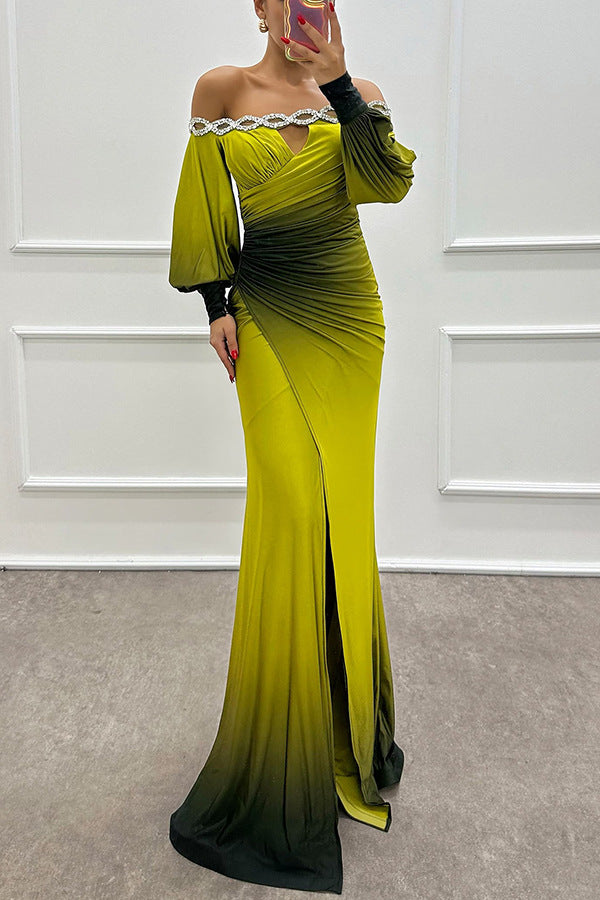 Julieta Gem Slit Dress