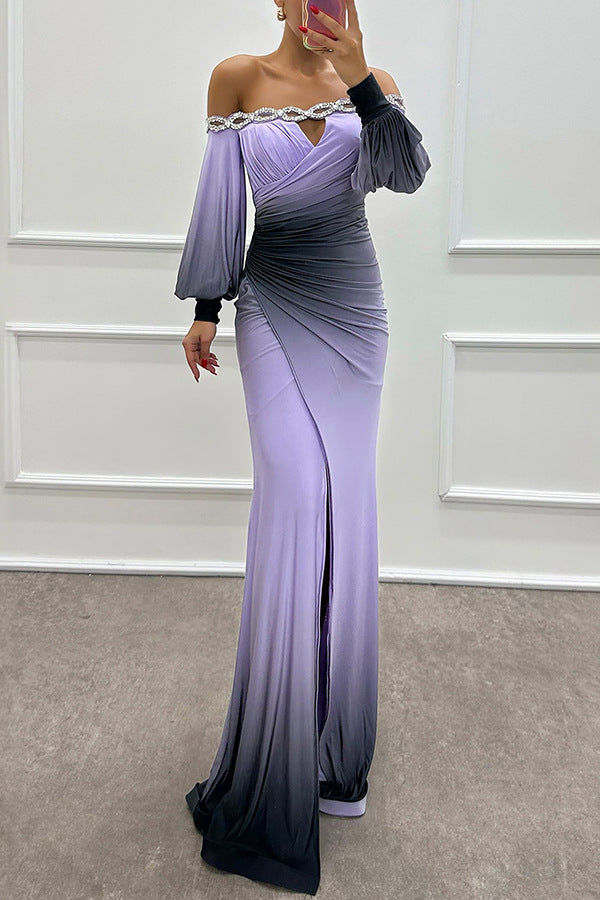Julieta Gem Slit Dress